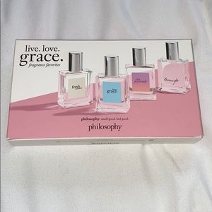 live. love. grace. Philosophy fragrance favorites